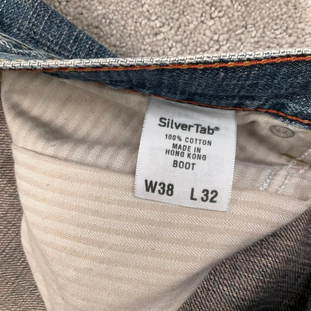 Levi's SilverTab Jeans Men 38x32 Blue Bootcut Relaxed Fit Denim